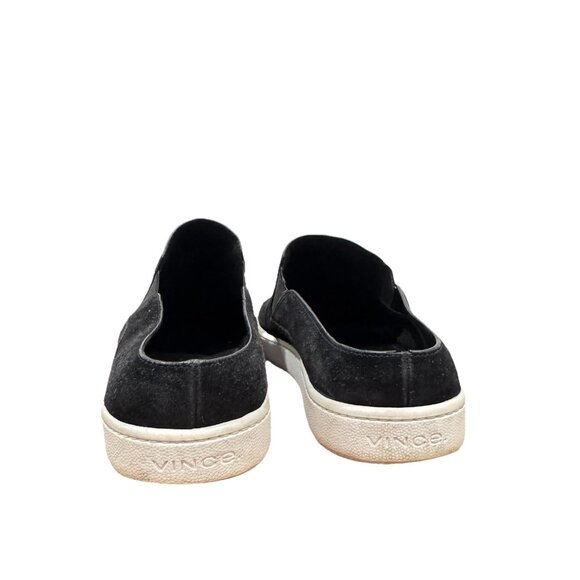 Vince Verrell Slip On Sneakers Black‎ Suede Mules Backless Women’s Size 8.5 - Picture 4 of 8